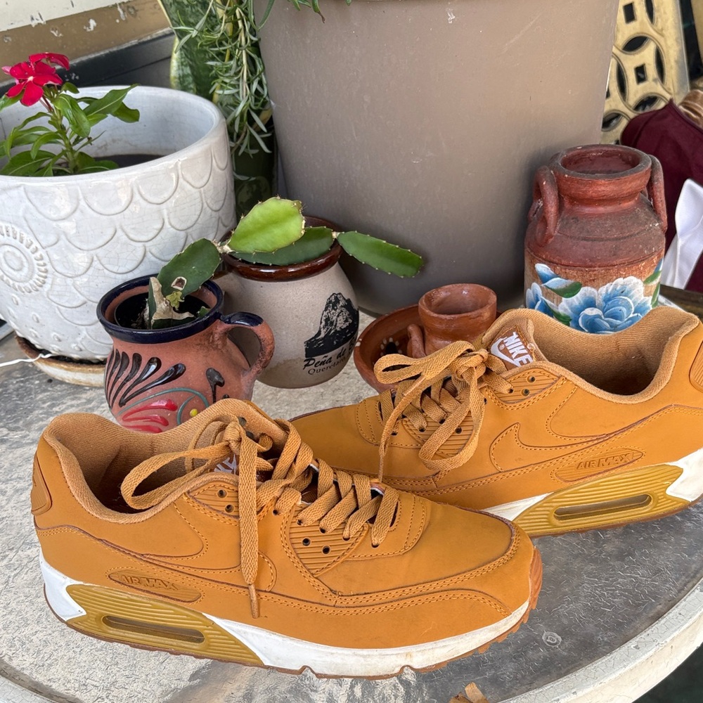 Nike Air Sneakers in Rich Tan - Picture 2 of 5